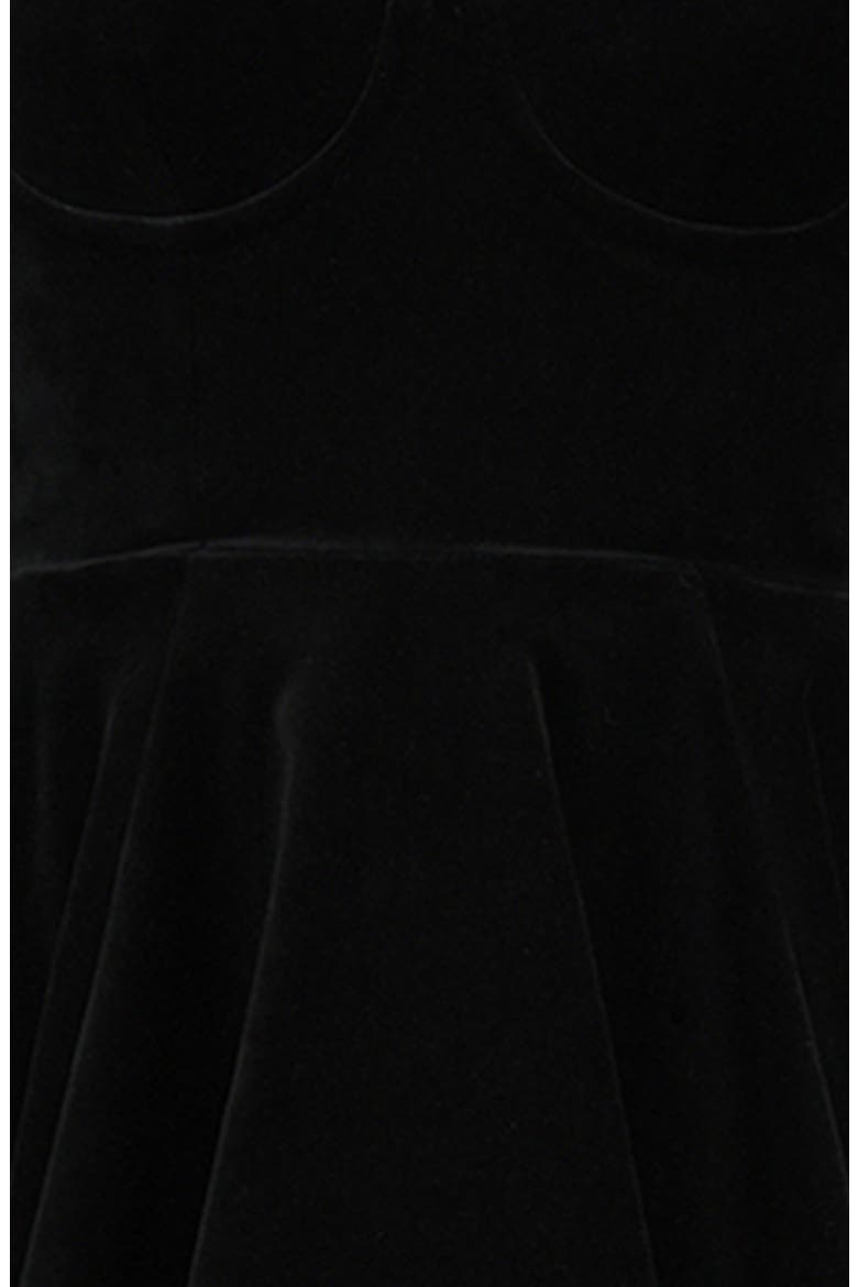 Mademoiselle Long Sleeve Midi Cocktail Dress, Alternate, color, BLACK