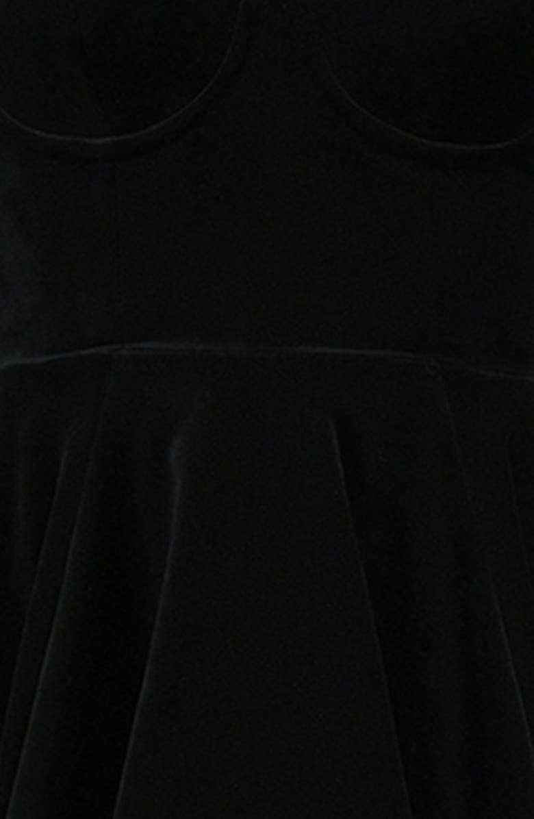 HOUSE OF CB Mademoiselle Long Sleeve Midi Cocktail Dress, Alternate, color, Black