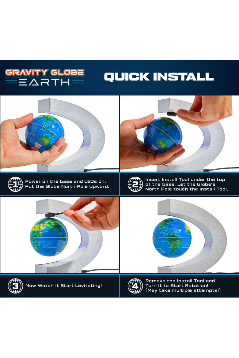 Led Photo Frame Rotating USA Toyz Gravity Globe Earth Ball and C Frame Set | Nordstrom