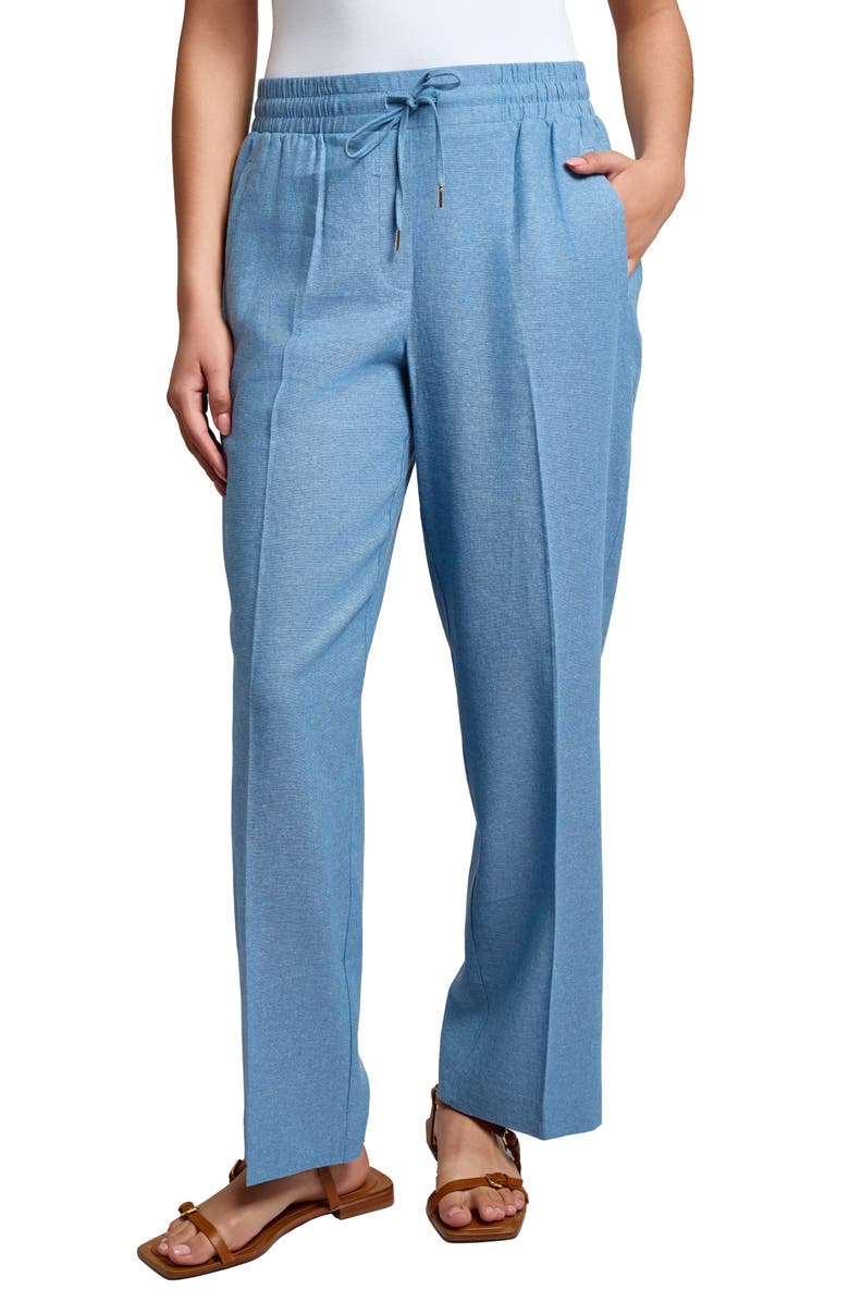 Jones New York Linen Blend Drawstring Pants, Main, color, 