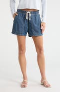 James Perse Drawstring Denim Shorts