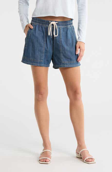 James Perse Drawstring Denim Shorts