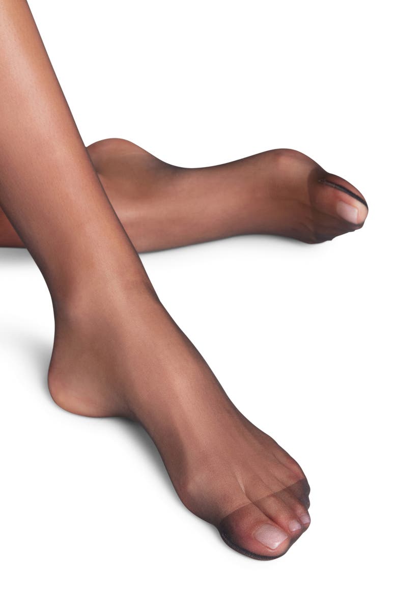 Falke Invisible Deluxe 8 Stay-Up Stockings, Alternate, color, Black