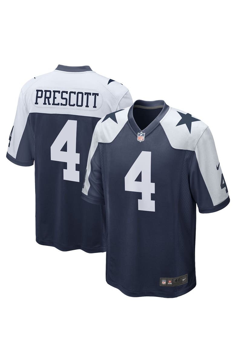 Nike Men's Nike Dak Prescott Navy Dallas Cowboys Alternate Game Team Jersey, Main, color, Navy