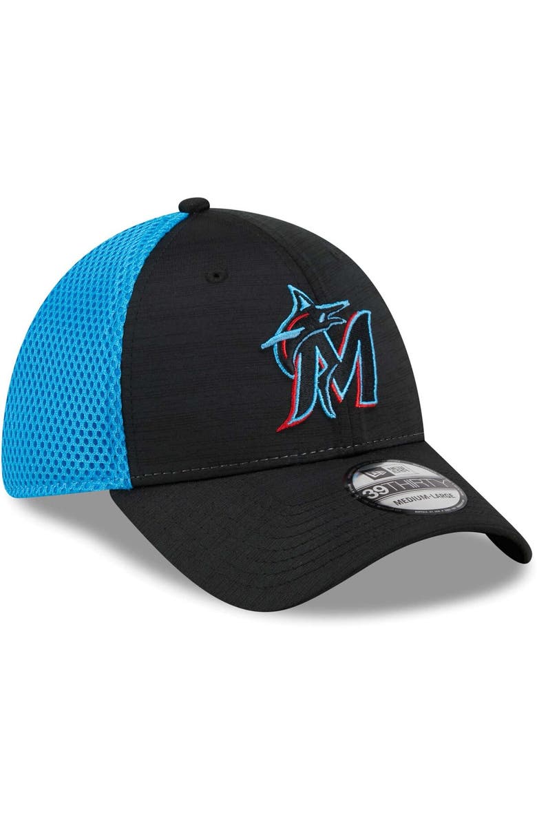 New Era Men's New Era Black Miami Marlins Neo 39THIRTY Flex Hat, Alternate, color, Black