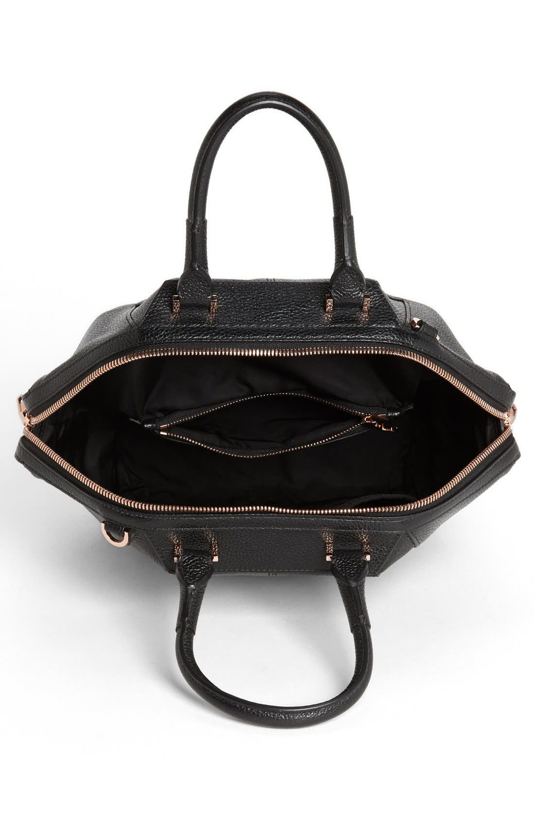 'Emile - Small' Leather Tote, Alternate, color, NERO