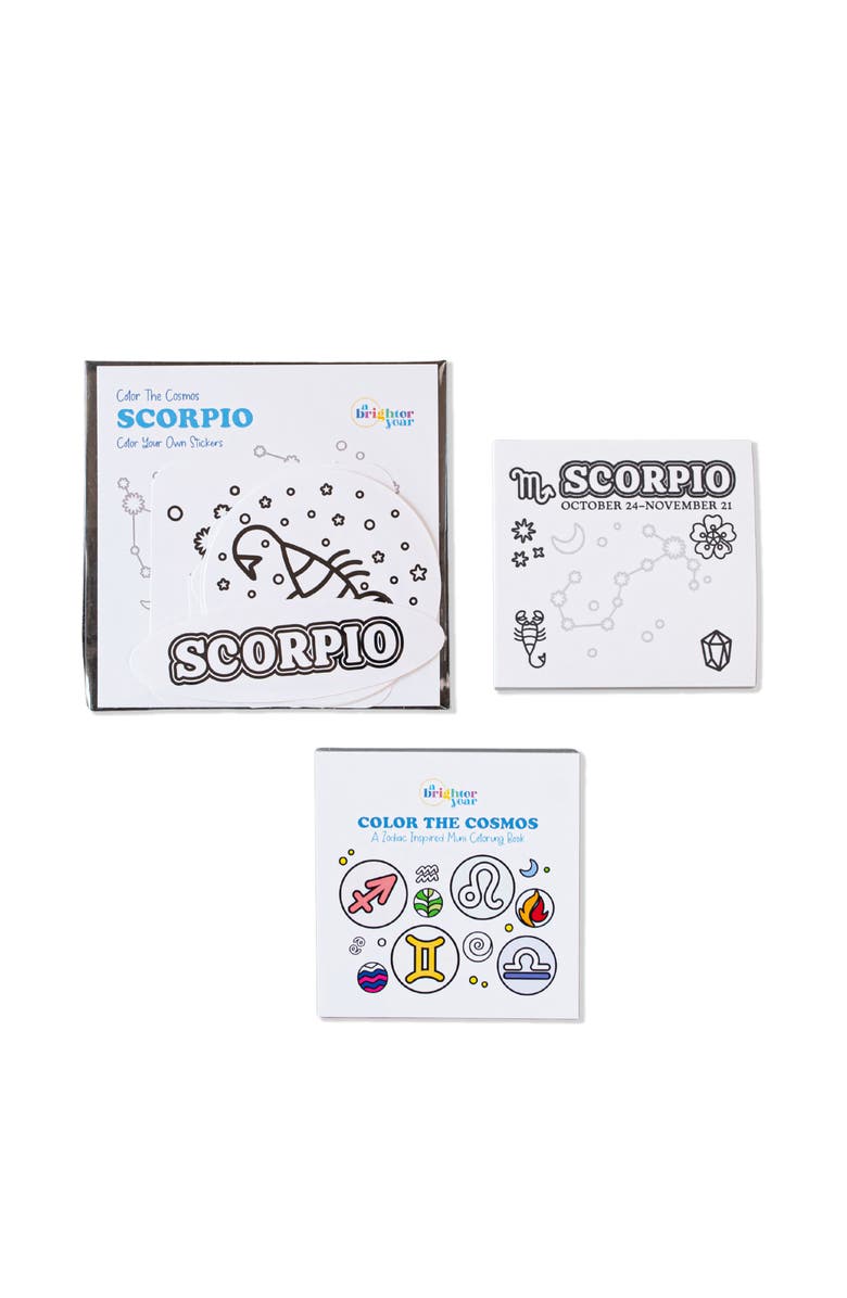 A Brighter Year Color The Cosmos Adult Creative Activity Mini Bundle, Main, color, Scorpio