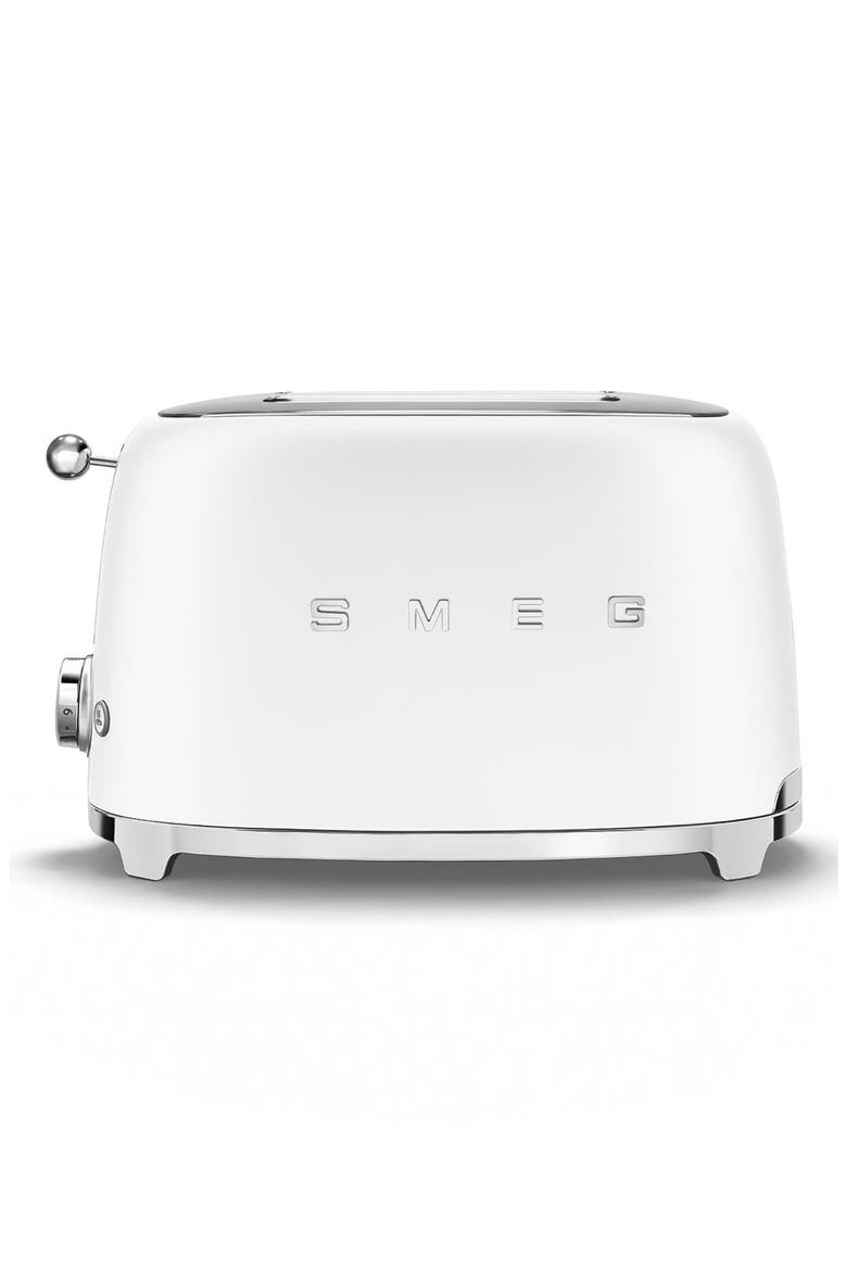 50s Retro Style Two-Slice Toaster, Alternate, color, MATTE WHITE