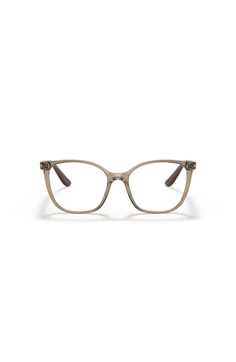 Vogue Eyewear 52mm Rectangle optical glasses, Alternate, color, Brown