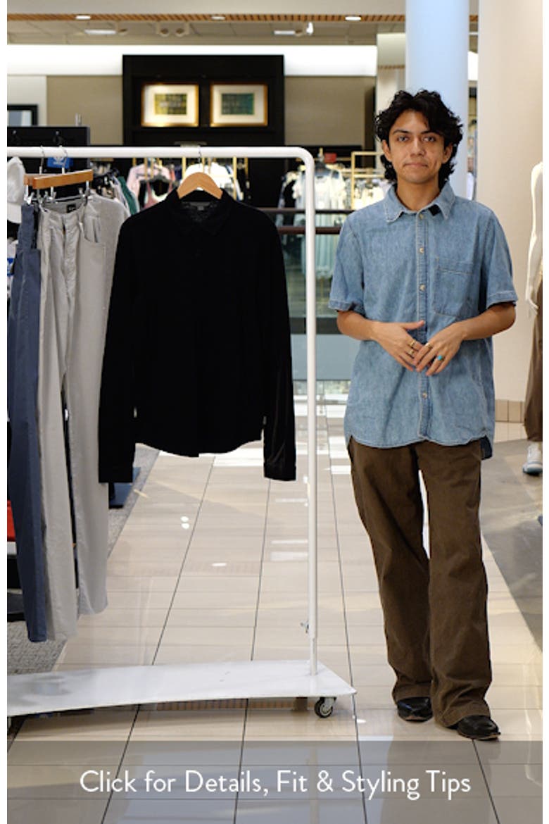 Gareth Organic Cotton Knit Button-Up Shirt video
