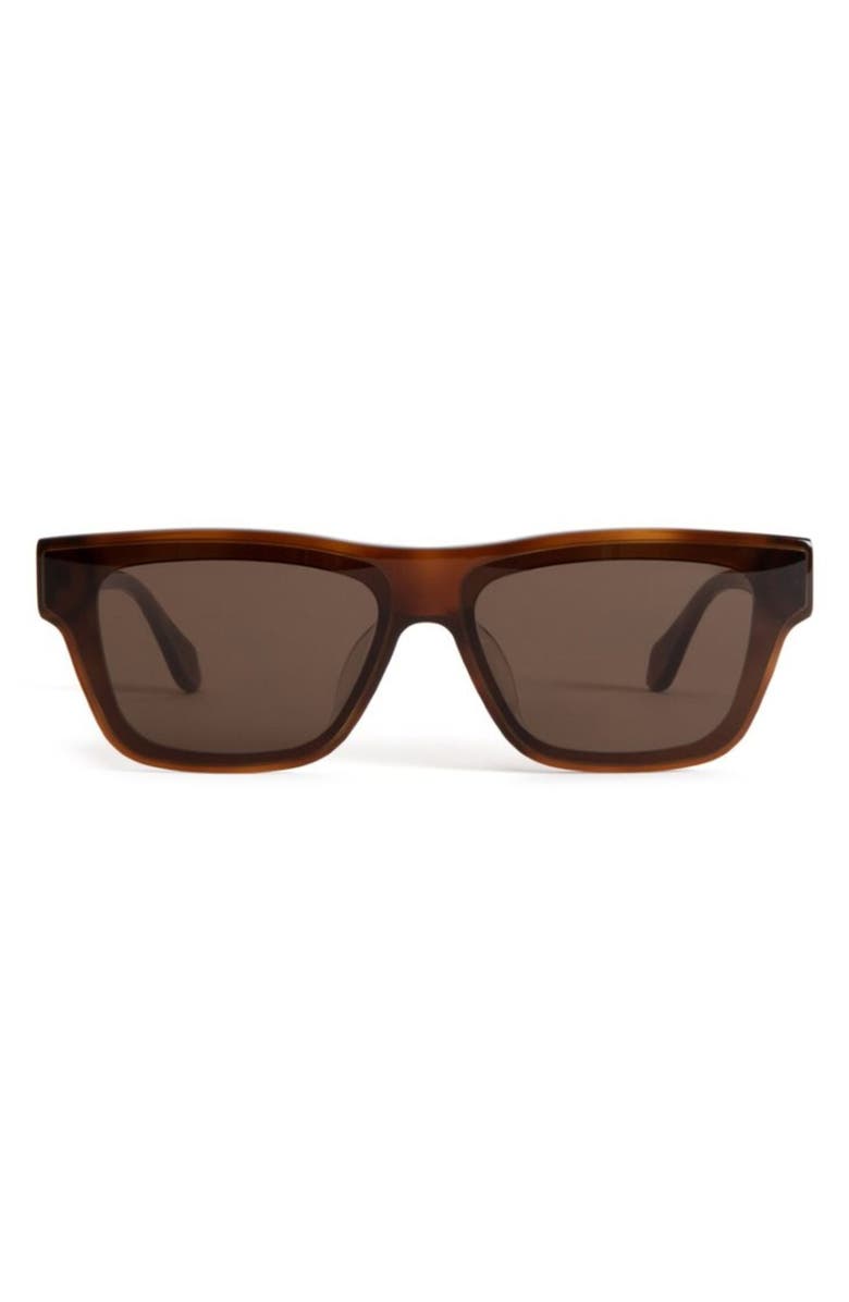 Mohala Eyewear Keahi 65mm Low Nose Bridge Wide Width Oversized Square Sunglasses, Main, color,