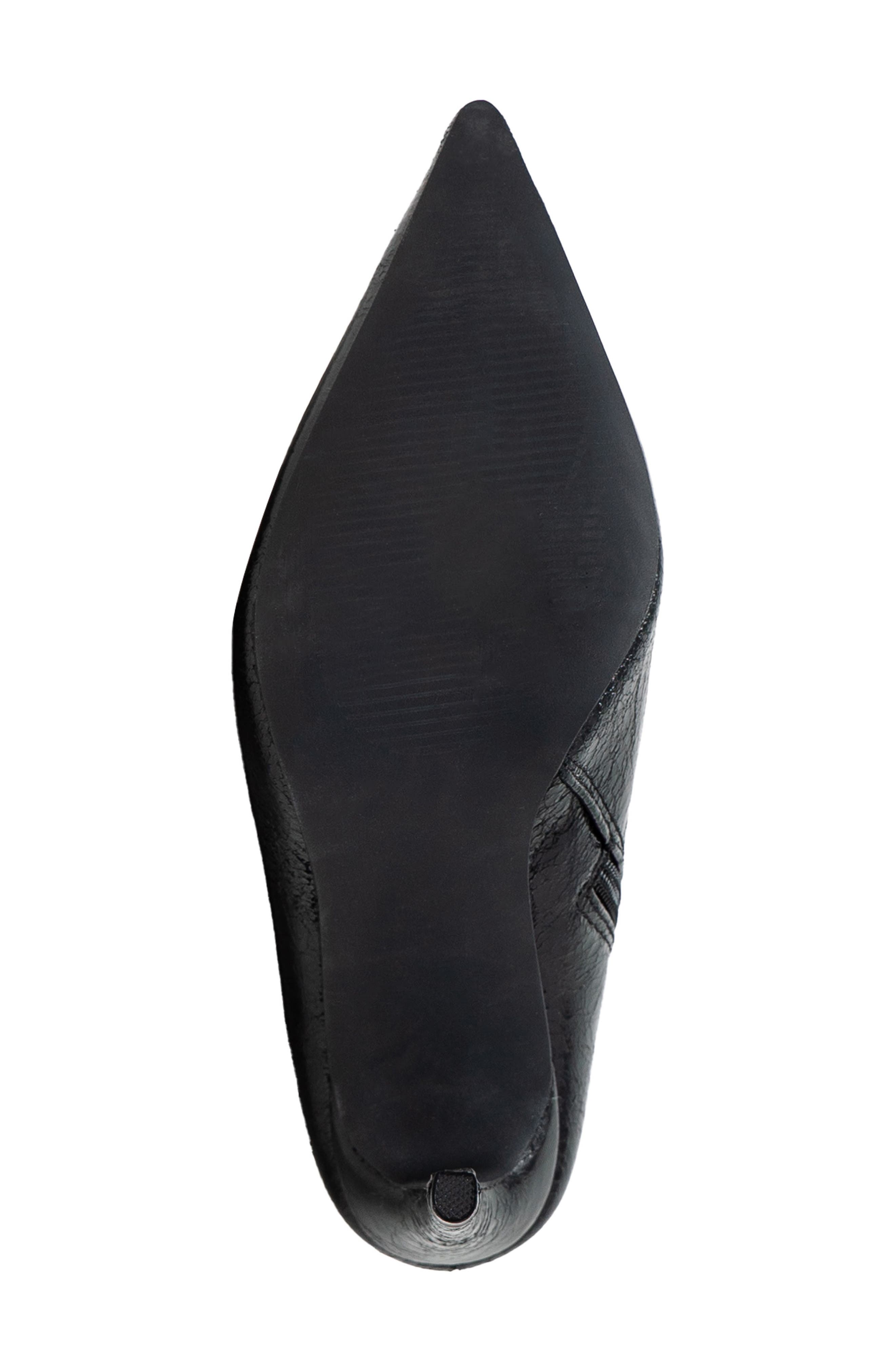 CHASE AND CHLOE Grommet Buckle Pointed Toe Bootie, Alternate, color, 