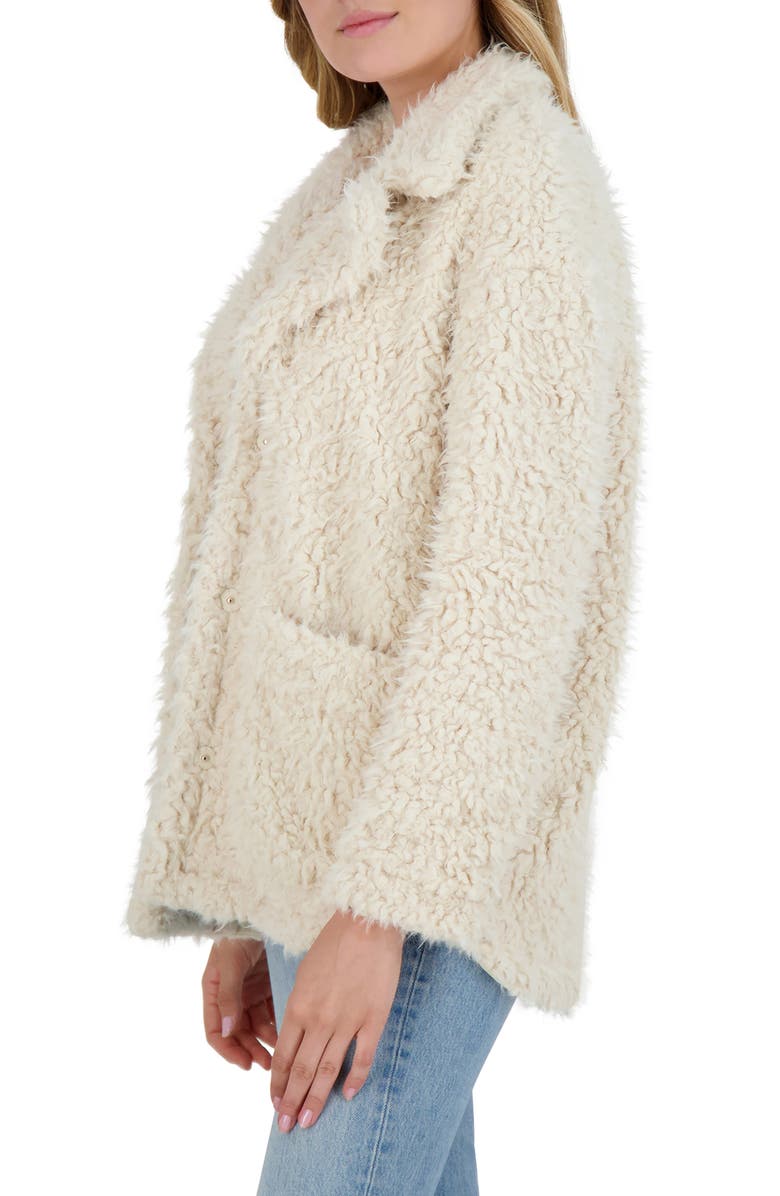 BB Dakota by Steve Madden BB Dakota Warming Signs Wubby Faux Fur Coat, Alternate, color,
