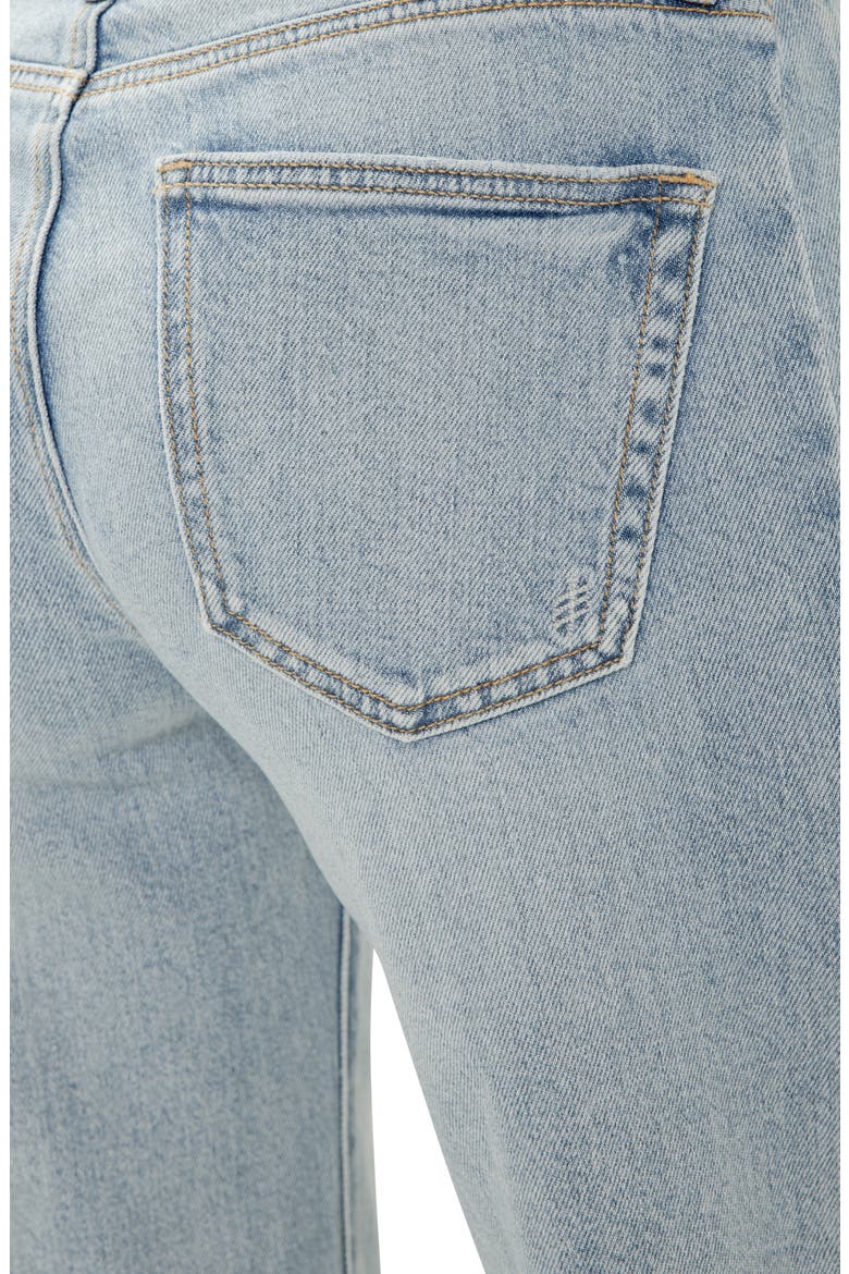Suki Curvy Raw Hem Ankle Wide Leg Jeans, Alternate, color, WEST END
