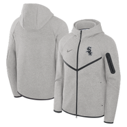 Nike Men's Nike Heather Gray Chicago White Sox Tech Fleece Raglan Full-Zip Windrunner Hoodie