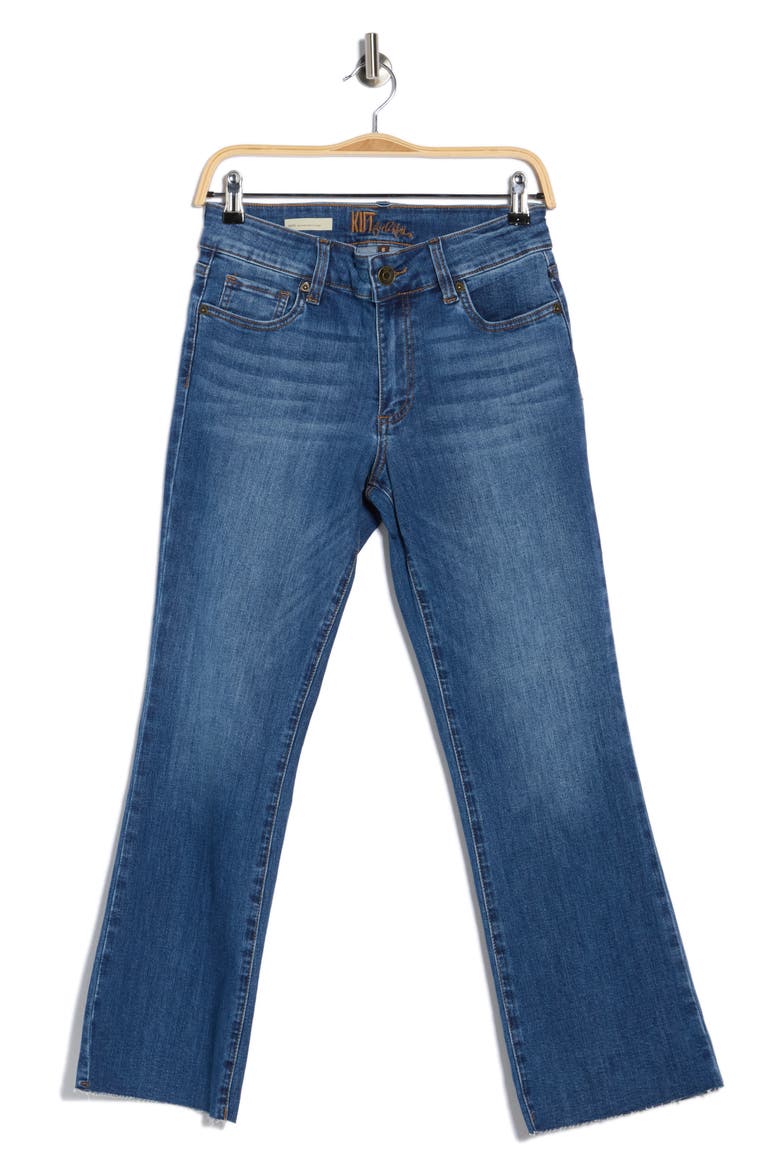 Nikki Ankle Kick Flare Leg Jeans, Alternate, color, FIELD RUSH