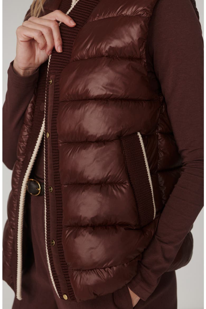 Colwyn Puffer Vest, Alternate, color, BROWN STONE