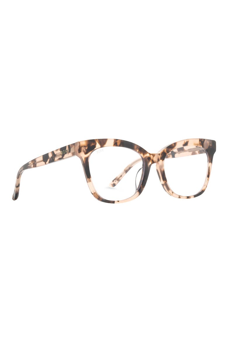 Winston 50mm Cat Eye Optical Glasses, Alternate, color, HIMALAYAN TORT / CLEAR