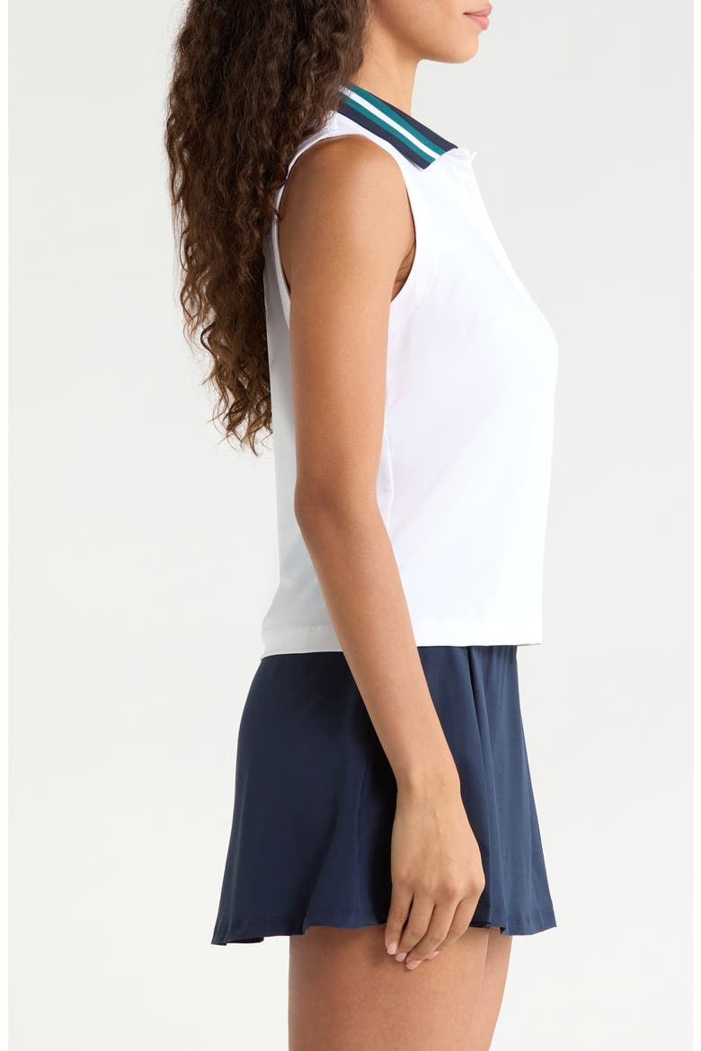Sleeveless Golf Polo, Alternate, color, SNOW
