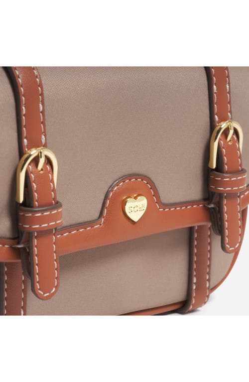 Stoney Clover Lane Convertible Nylon Saddle Bag In Brown