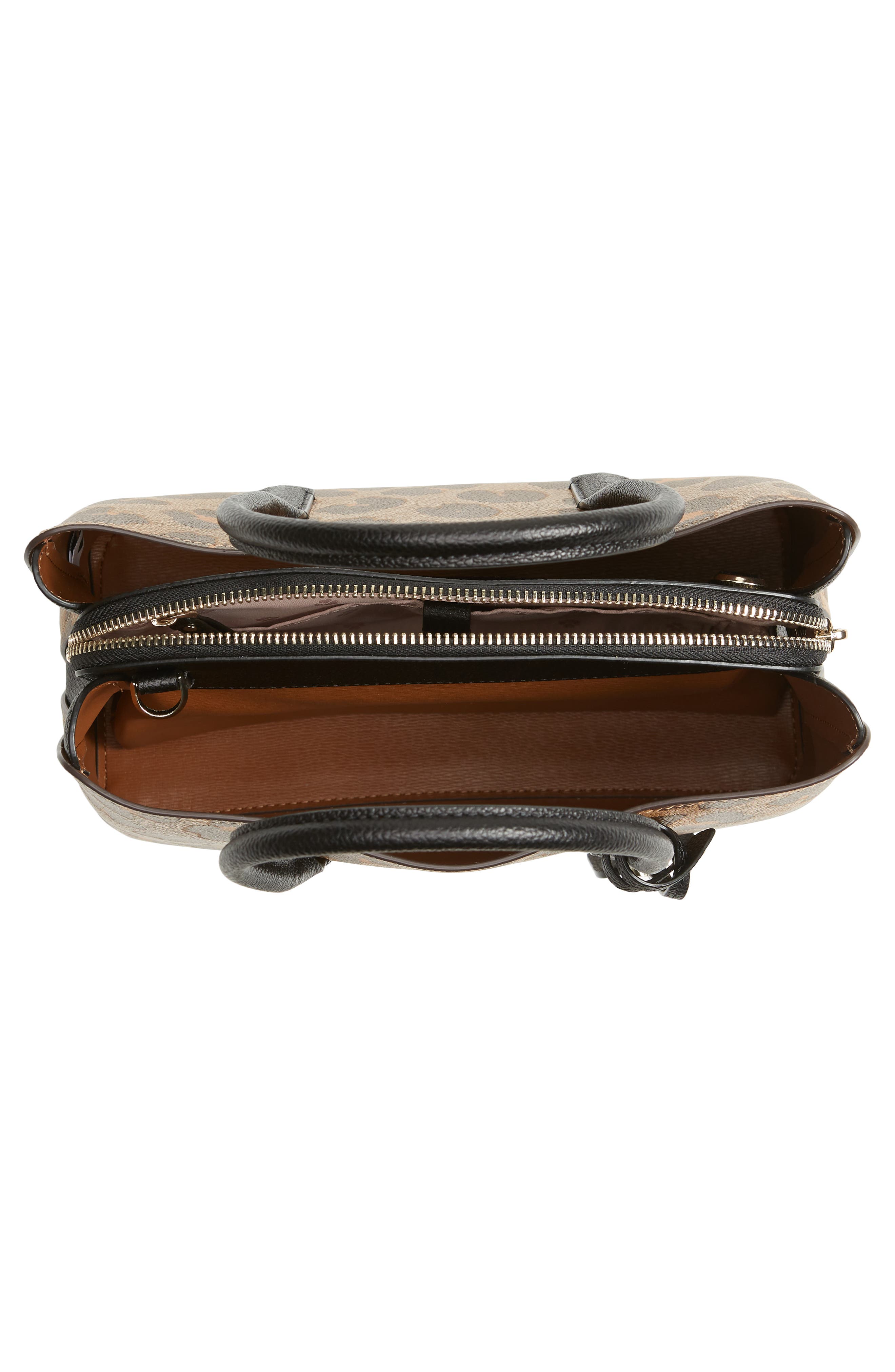 Kate Spade New York medium margaux leopard print leather satchel, Alternate, color, 