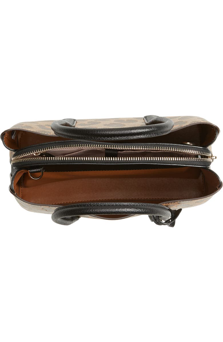 Kate Spade New York medium margaux leopard print leather satchel, Alternate, color,