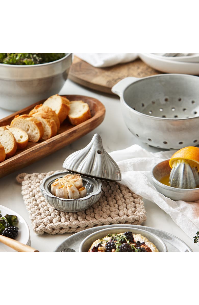 tag Stinson Large Light Gray Ceramic Serving Bowl Dishwasher Safe, Alternate, color, Gray