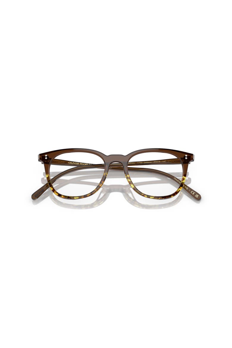 49mm Rectangle optical glasses, Alternate, color, Brown