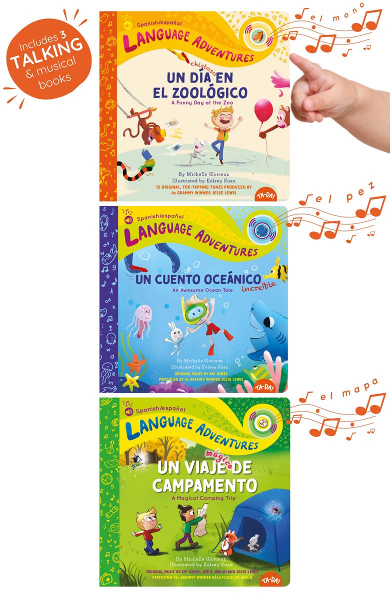 TA-DA! Spanish Adventures Set of 3 Sound Books, Alternate, color, Multi