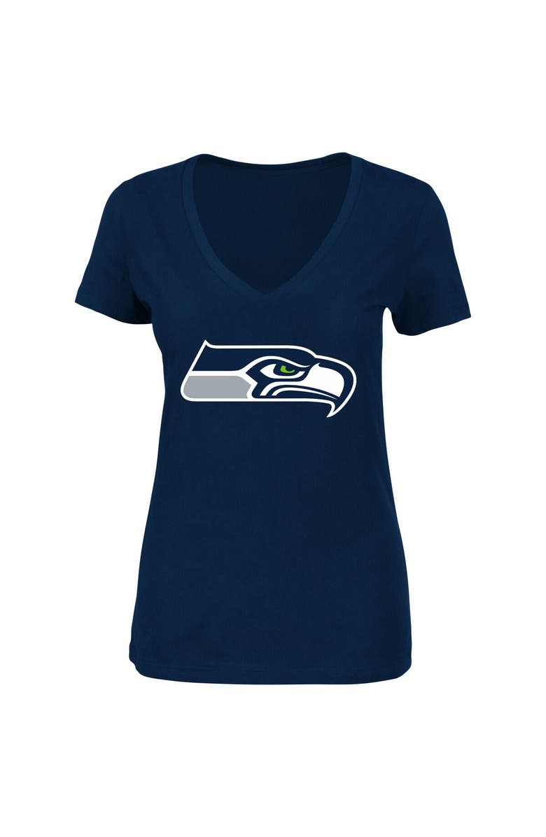 FANATICS Women's Fanatics Branded Jamal Adams College Navy Seattle Seahawks Plus Size Player Name & Number V-Neck T-Shirt, Alternate, color, 