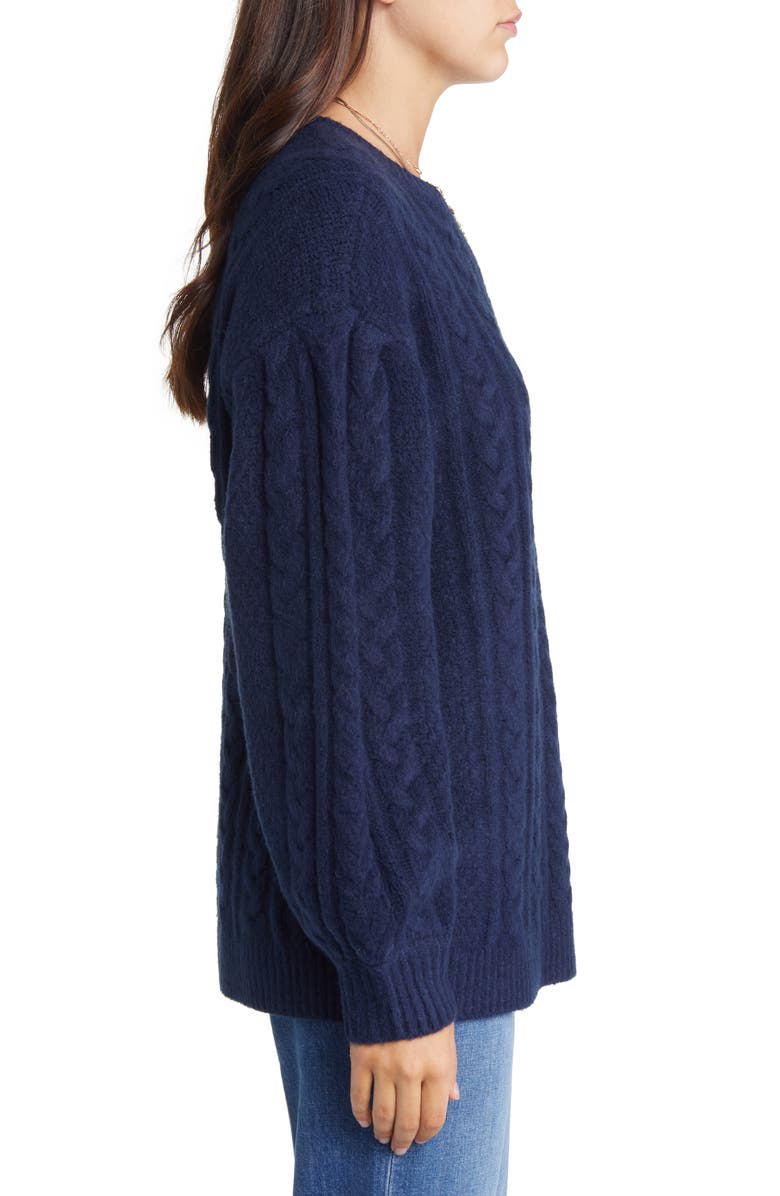 Treasure & Bond Cable Stitch Sweater, Alternate, color, 