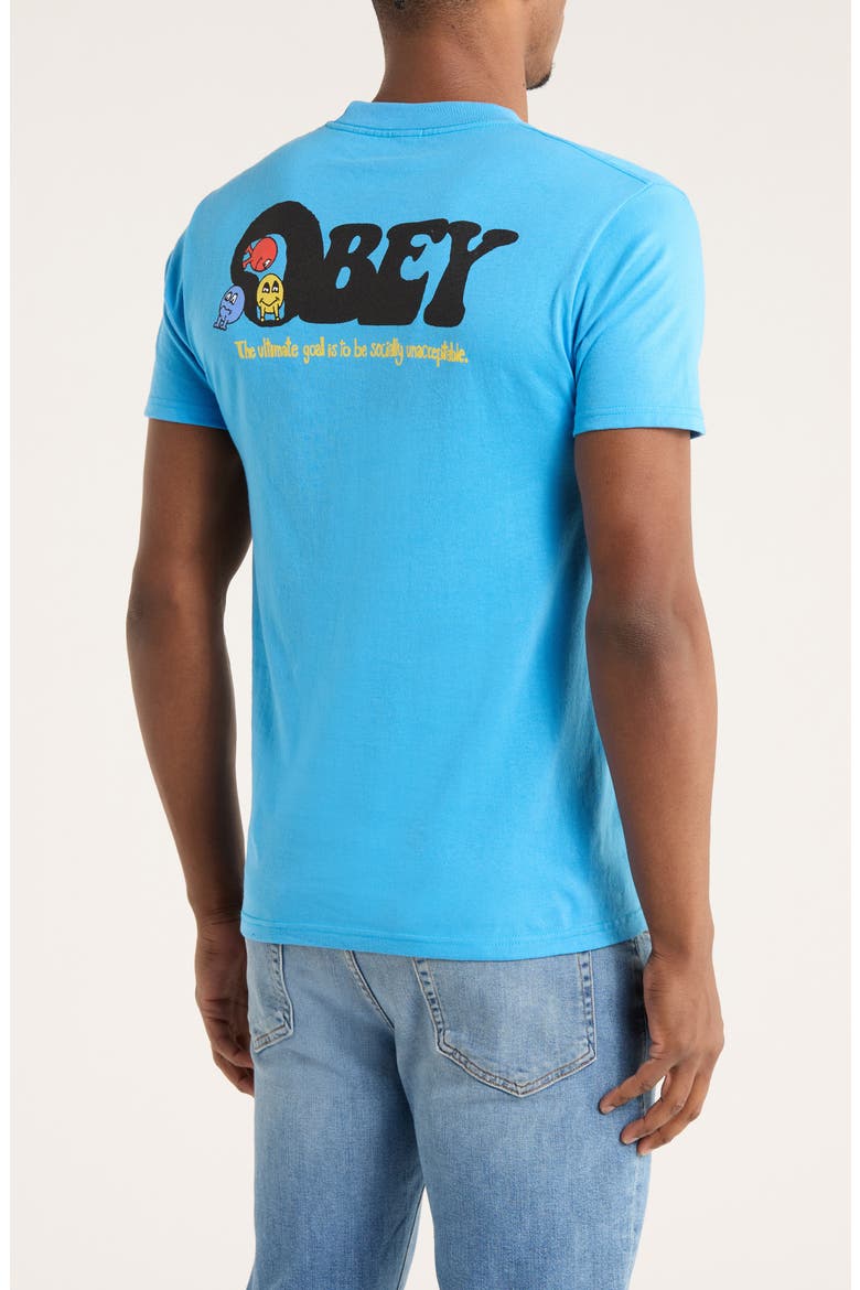 Earth Drop Out Graphic T-Shirt, Alternate, color, AZURE BLUE