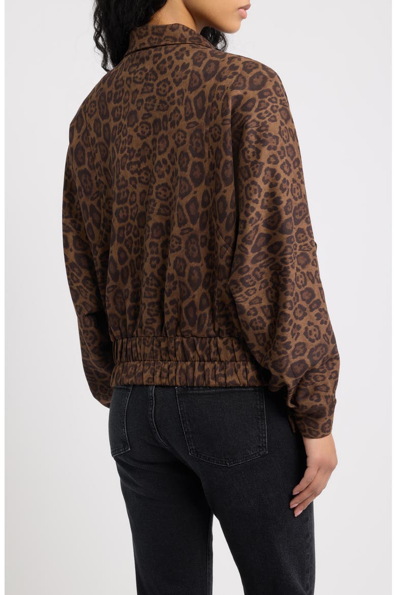 Paulina Leopard Print Bomber Jacket, Alternate, color, CLASSIC LEOPARD