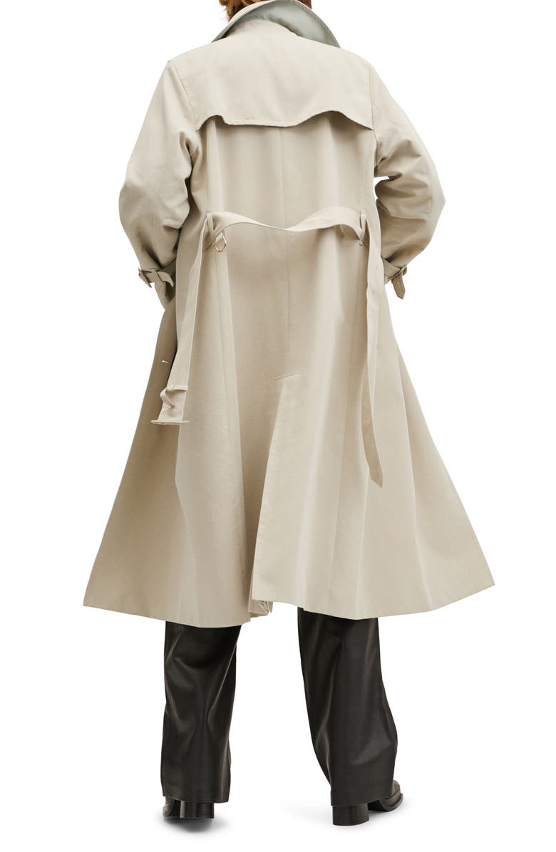 MANGO Double Breasted Trench Coat, Alternate, color,