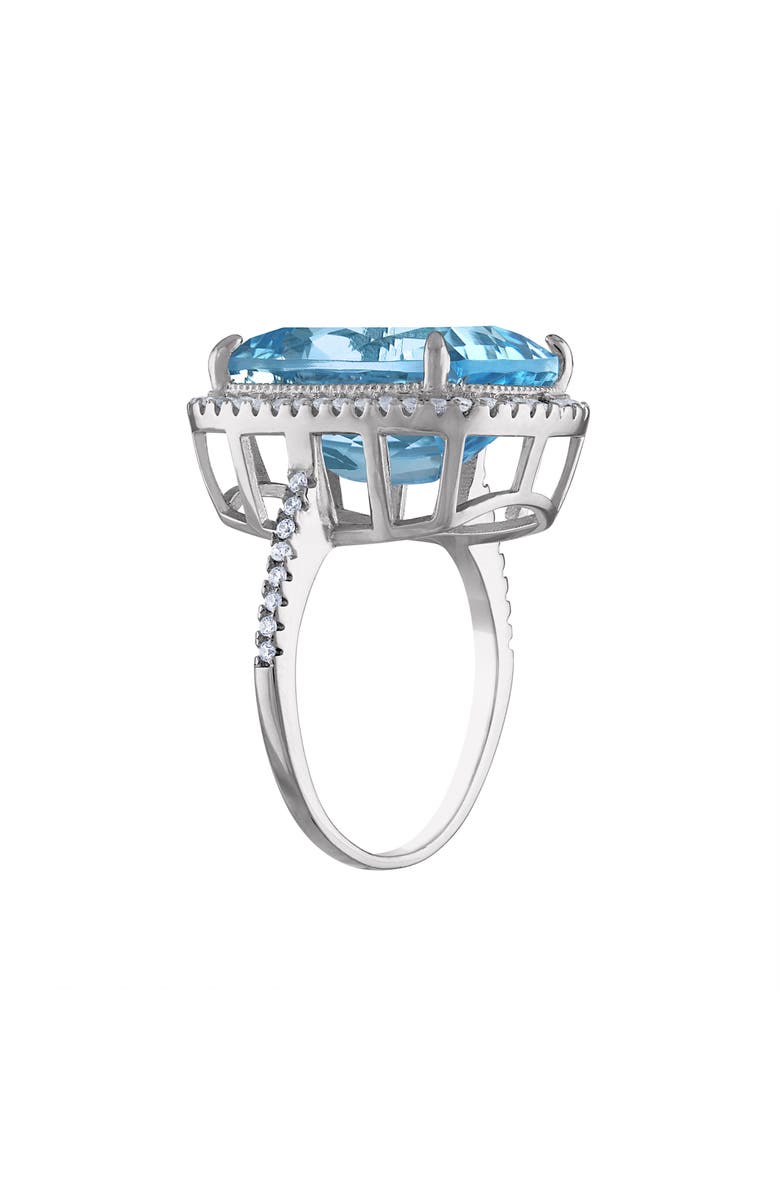 FZN Sterling Silver Blue Topaz Ring, Alternate, color, 