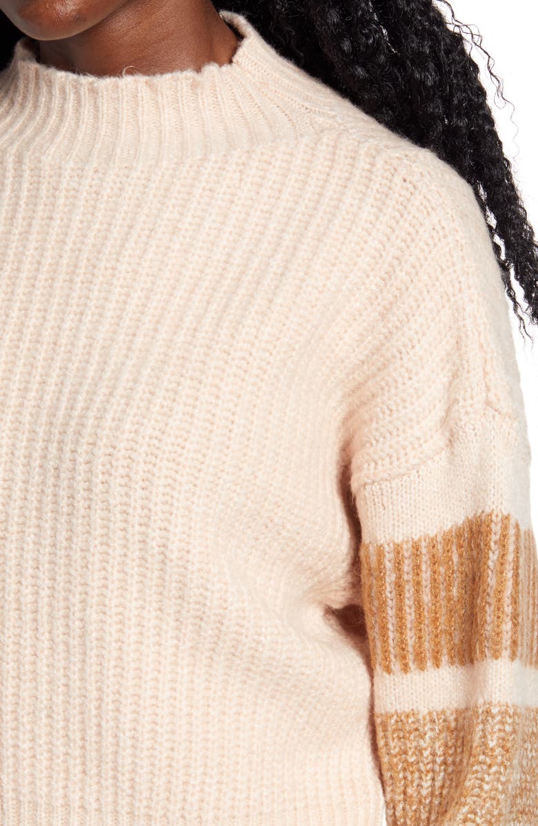 Topshop Stripe Crewneck Sweater, Alternate, color,