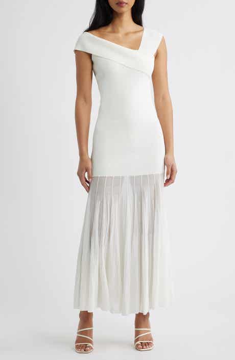 Rowan One-Shoulder Knit Maxi Dress
