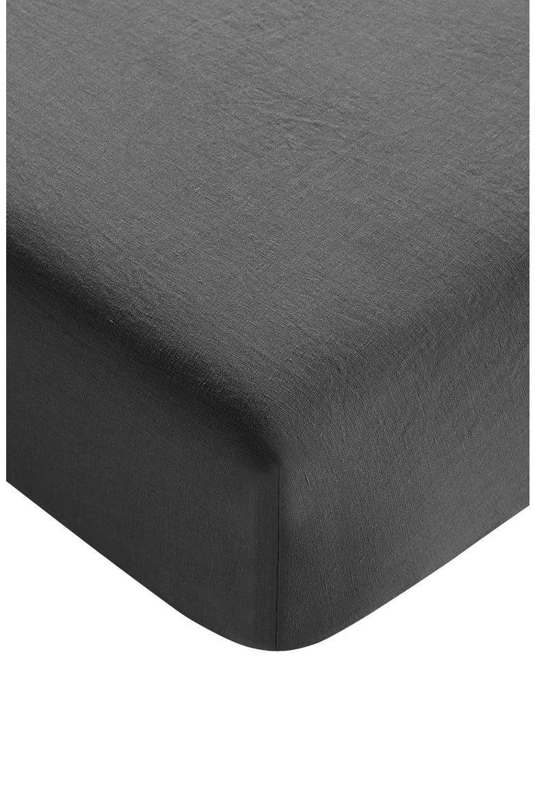 French Linen Sheet Set, Alternate, color, STORM