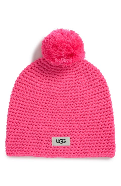 Yarn Pompom Knit Beanie