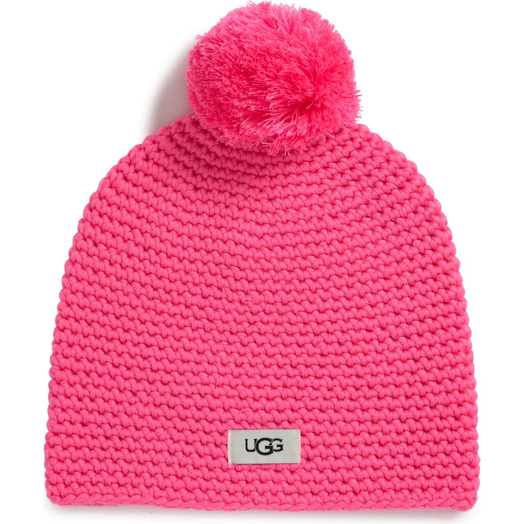 Ugg ® Yarn Pompom Knit Beanie In French Pink