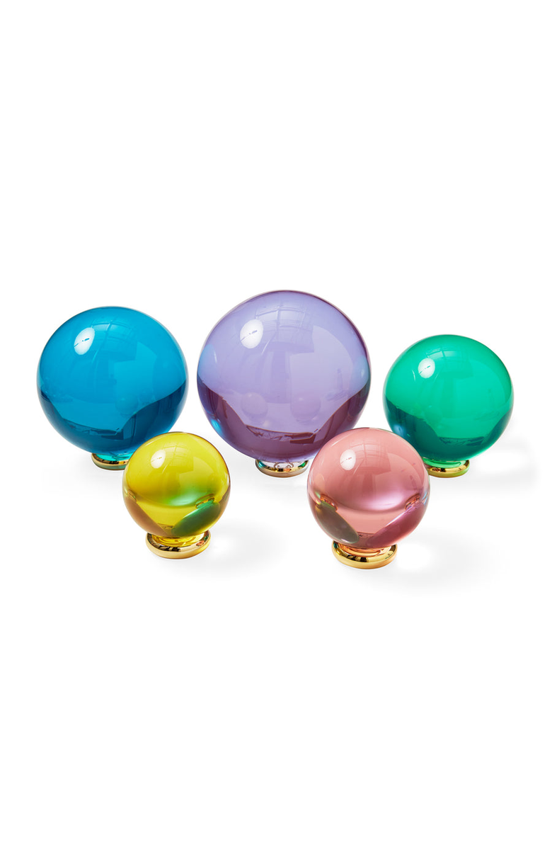 Jonathan Adler Acrylic Orb Set Sculpture, Main, color,