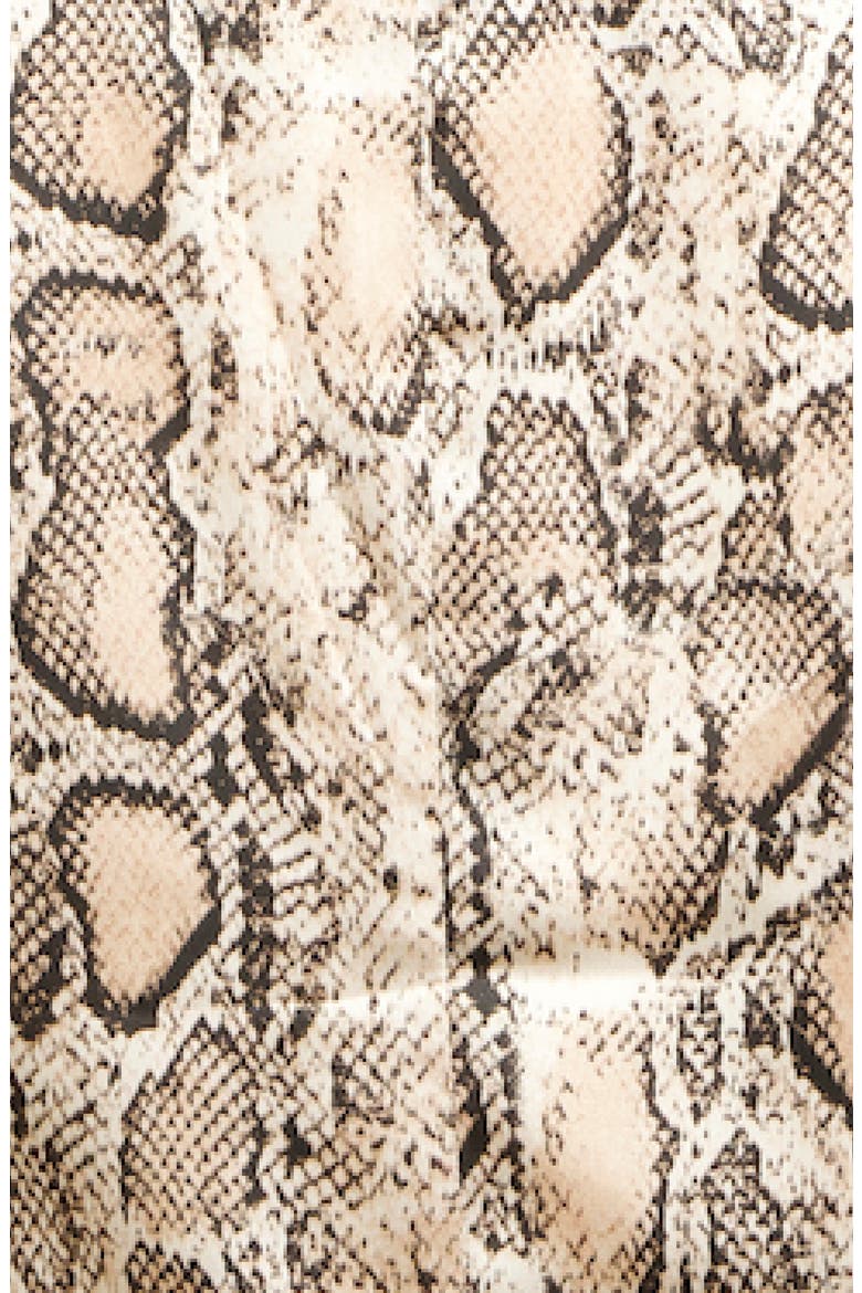 Nina Snake Print Blazer, Alternate, color, TAUPE