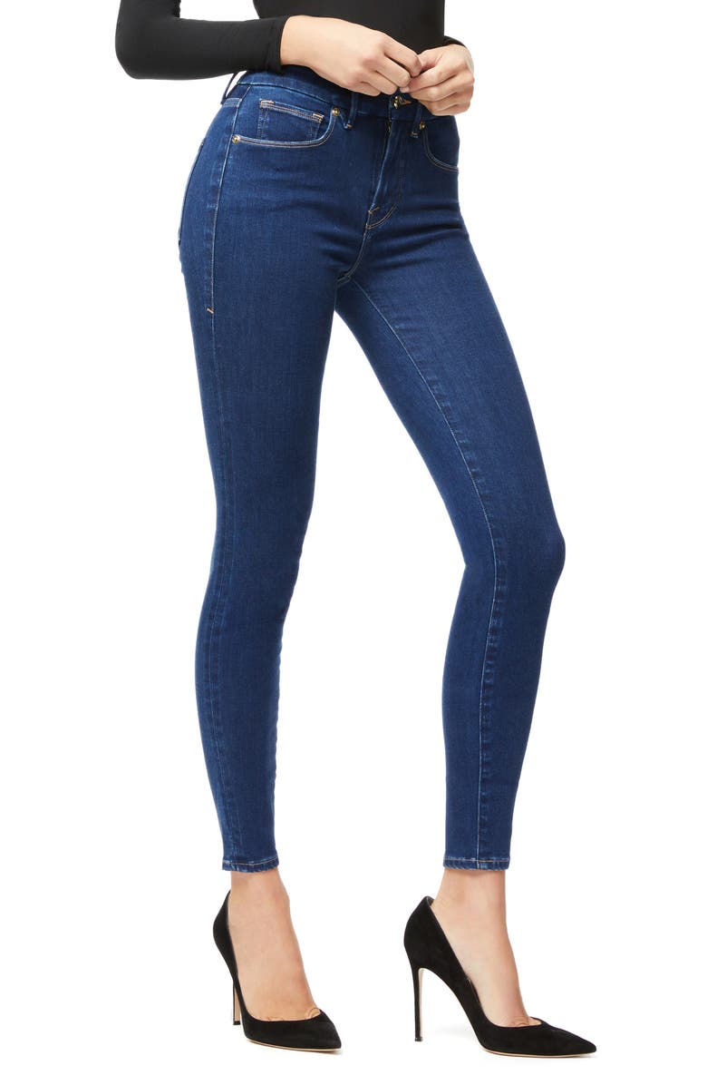 Good American Good Legs High Waist Ankle Skinny Jeans, Alternate, color,