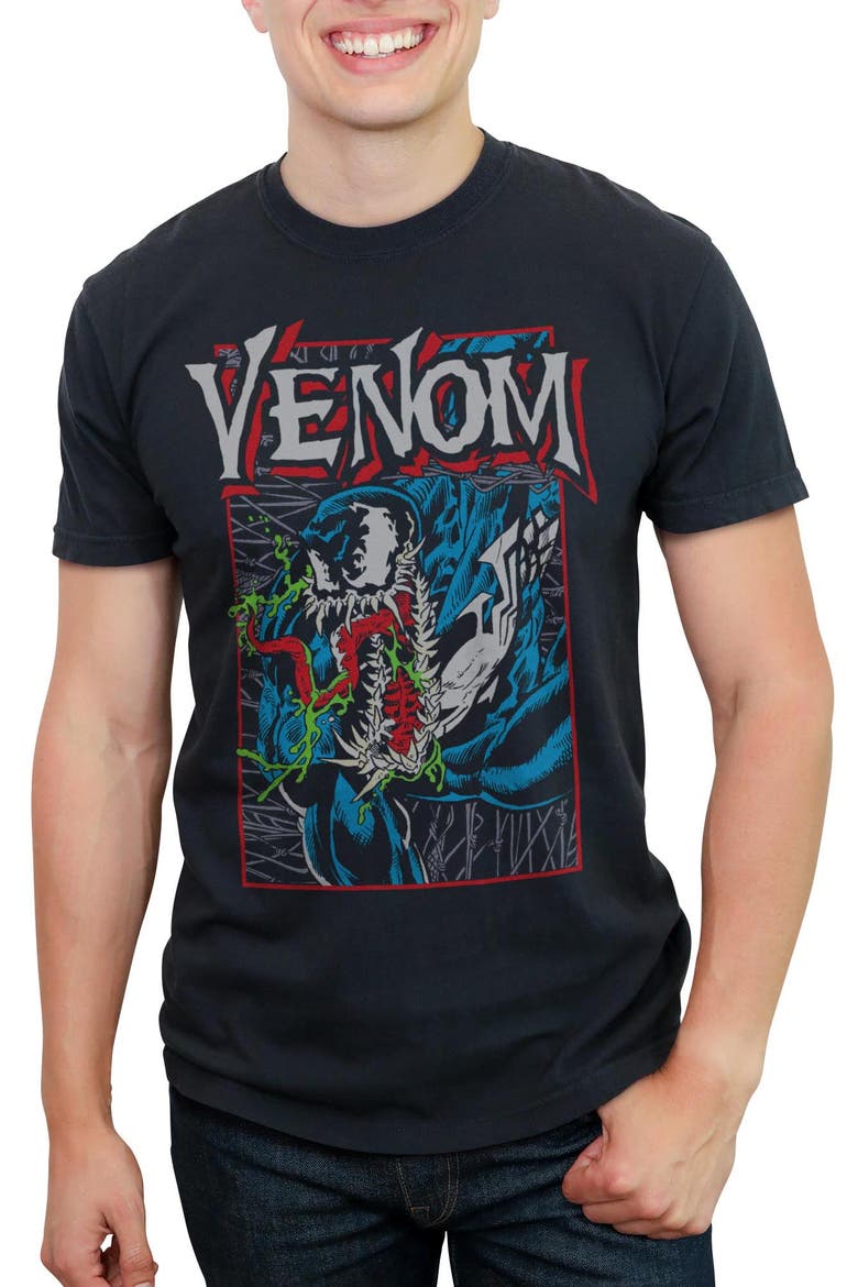 Men's Marvel Venom Classic Venom Poster  Graphic T-Shirt, Main, color, Black