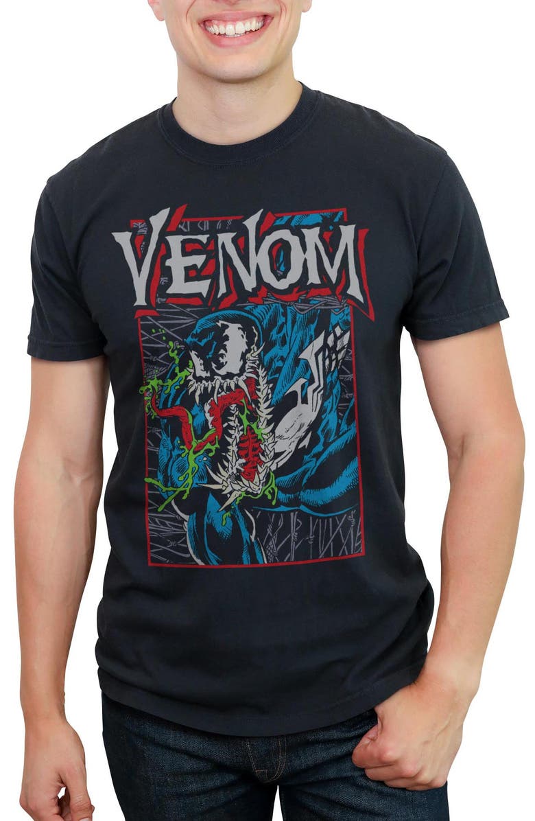 Marvel: Venom Men's Marvel Venom Classic Venom Poster  Graphic T-Shirt, Main, color, Black