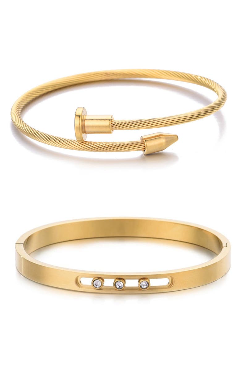 Adornia Set of 2 Assorted Bracelets, Main, color, 