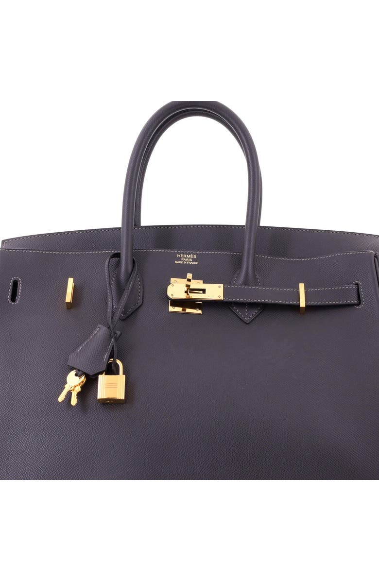 Pre-Owned Hermes Birkin Handbag Grey Epsom with Gold Hardware 35, Alternate, color, Graphite