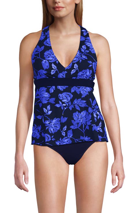 V-Neck Racerback Flutter Tankini