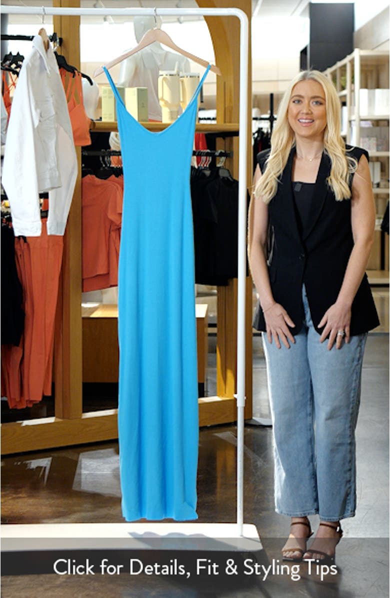 Micro Rib Maxi Dress, sales video thumbnail
