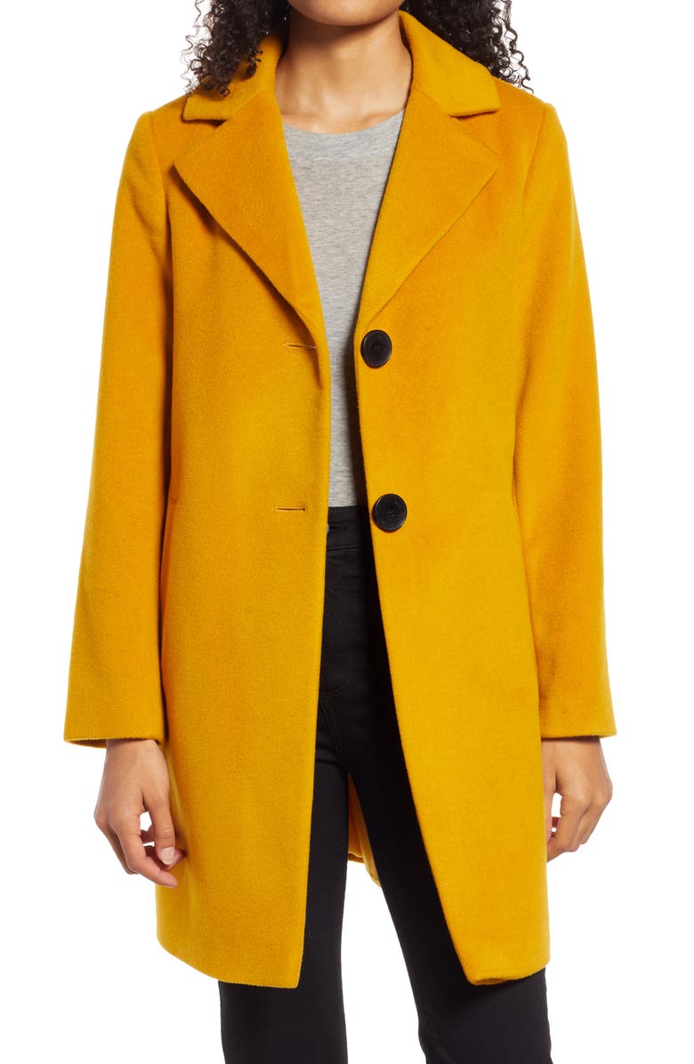 Sam Edelman Notch Collar Coat, Main, color, 